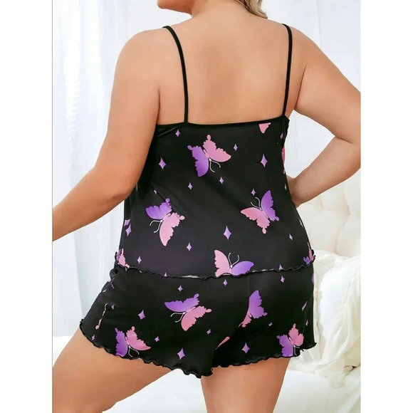 Cute Plus Size Butterfly PJs Size 16 - Picture 2 of 6